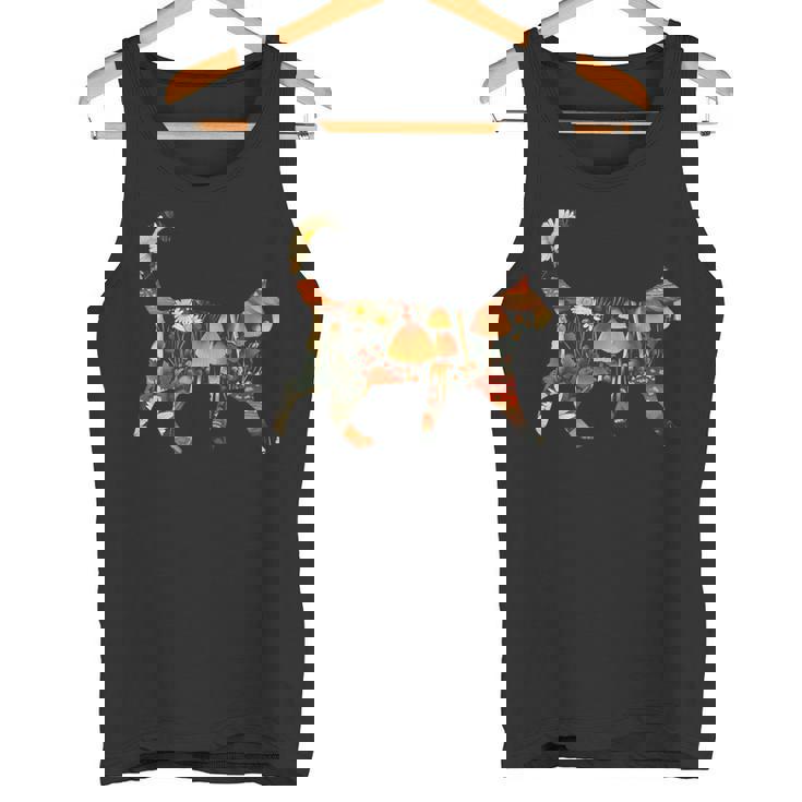 ヴィンテージ・シルエット きのこ草原 コタゴラス・キャット タンクトップ