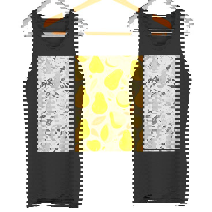 ヴィンテージ柄アート梨 タンクトップ