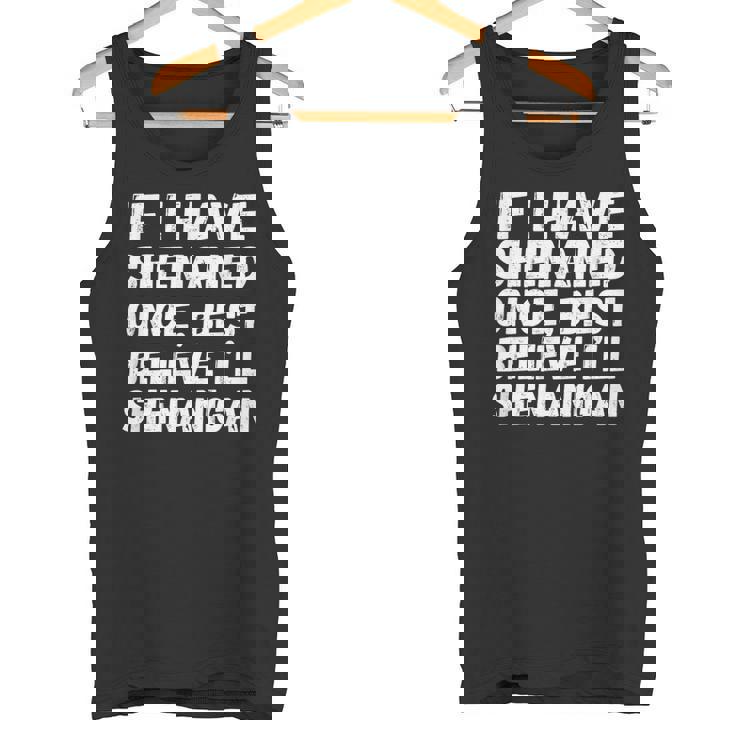 ヴィンテージ聖パティの日シェナン かつて面白いシェナニガンギフト タンクトップ