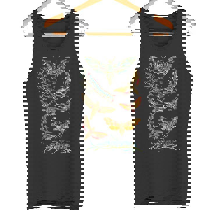 ヴィンテージ蛾 科学ギフト 昆虫 虫 イラスト タンクトップ