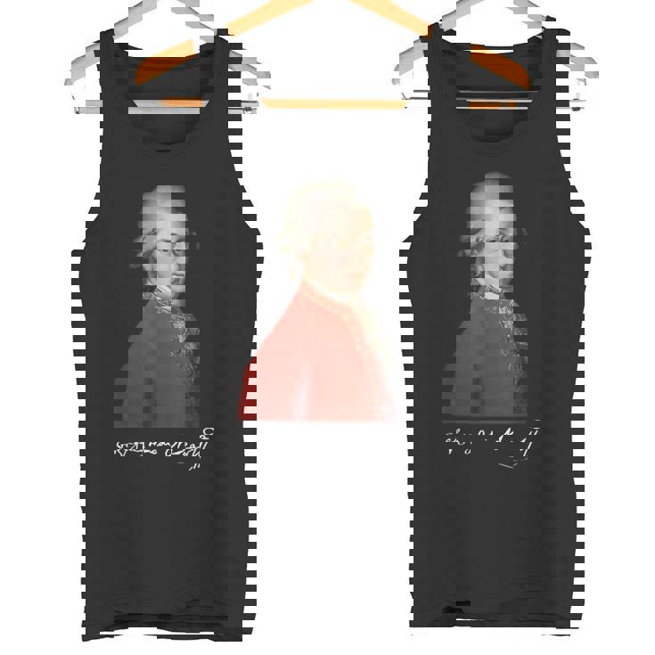 ヴォルフガング・アマデウス・モーツァルト 作曲家 シグネチャー クラシック音楽 タンクトップ