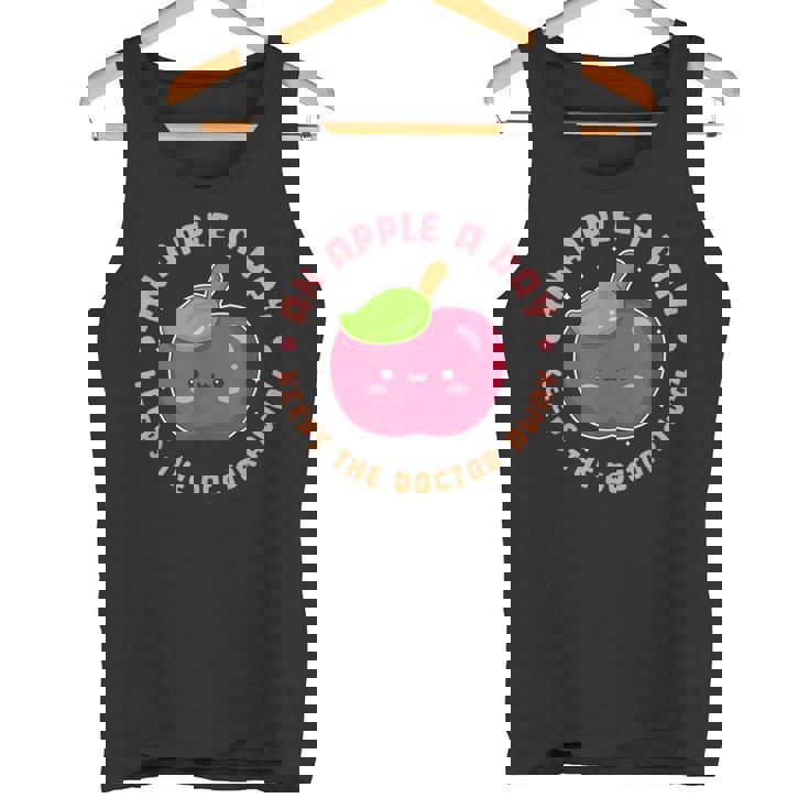 一日のリンゴは医者を遠ざけます タンクトップ
