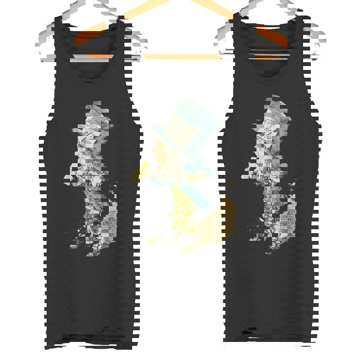 不思議の国のアリス マッドハッター ビンテージイラスト タンクトップ