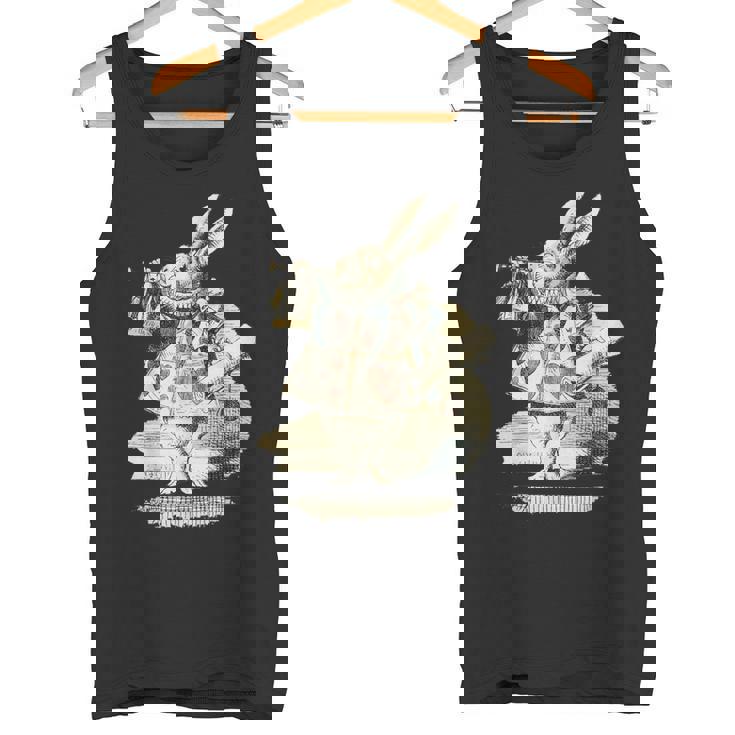 不思議の国のアリス 白ウサギ トランプデザイン タンクトップ