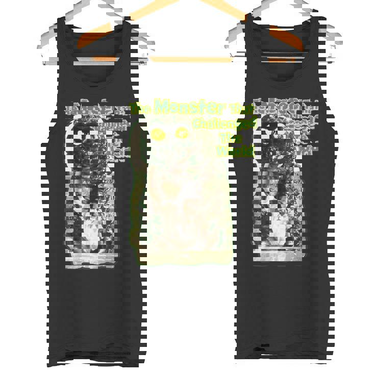 世界に挑んだヴィンテージクラシックホラーモンスター タンクトップ