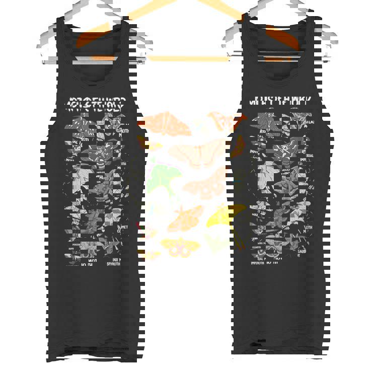 世界の蛾 昆虫昆虫 タンクトップ