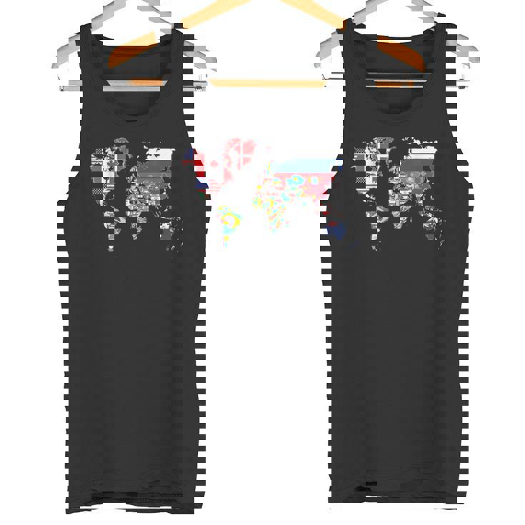 世界地図 国旗 アトラス タンクトップ