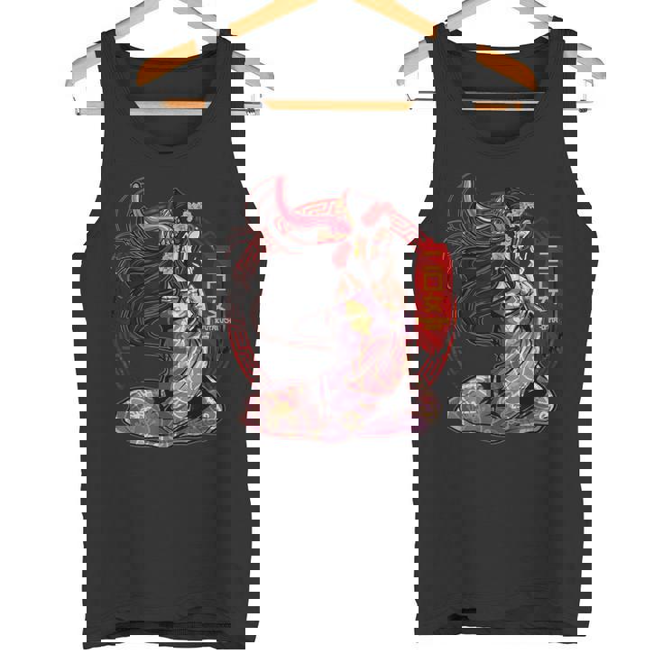 二口恩納怪獣妖怪 古代日本神話 神々 タンクトップ