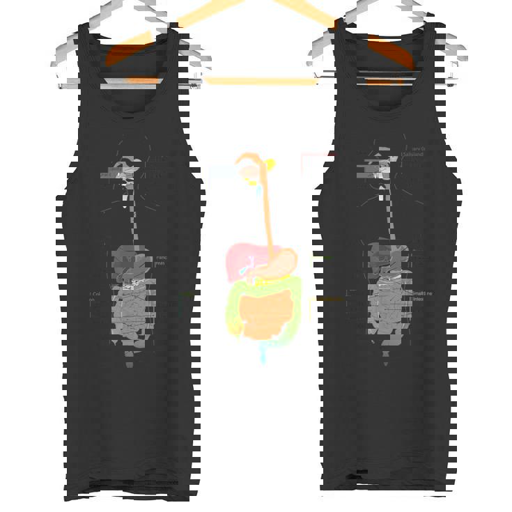 人体消化器系消化管の解剖学 タンクトップ