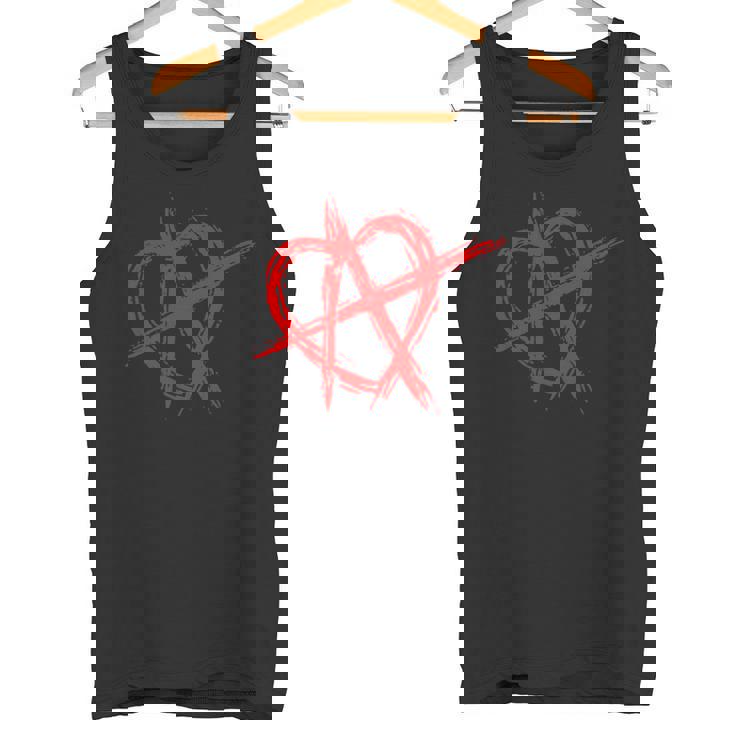 人間関係アナーキー シンボル・ロゴ Ra 恋愛関係アナーキー タンクトップ