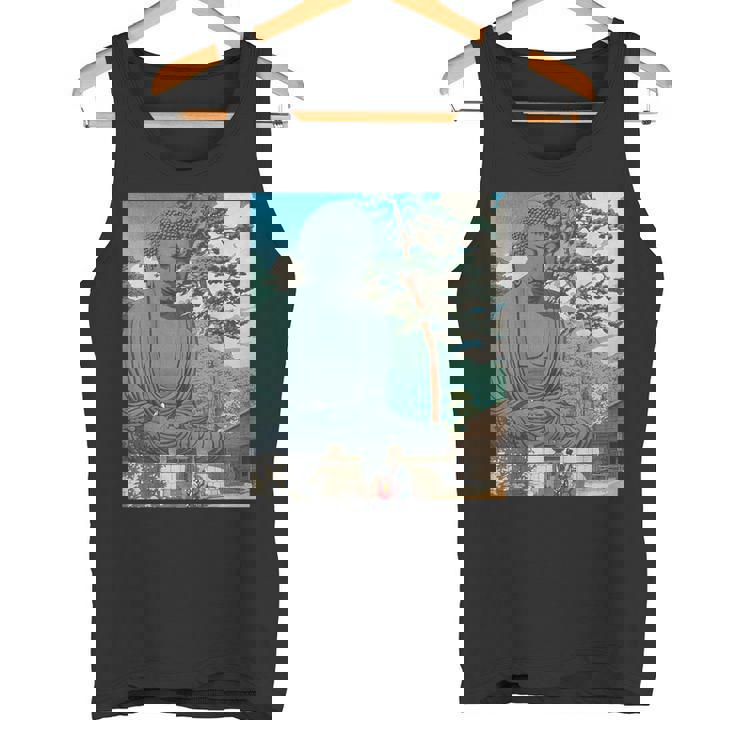 仏 大仏像 仏教 禅 瞑想 タンクトップ