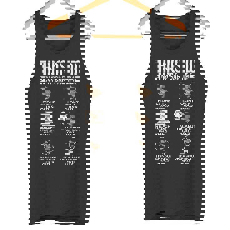 余暇にやること ウズラの鳥狩り ウズラ タンクトップ