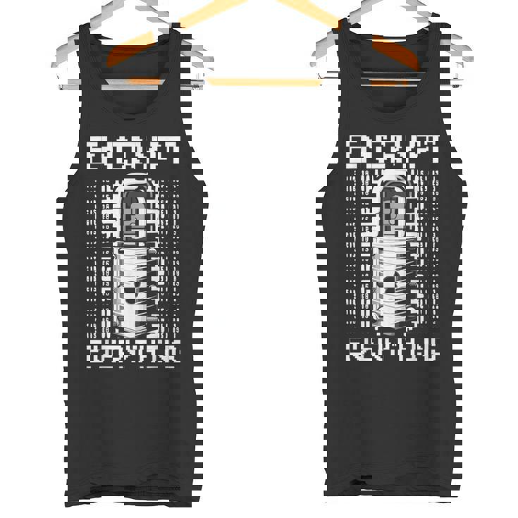 倫理的ハッキング アナリスト 倫理的サイバーセキュリティ Encrypt Everything タンクトップ