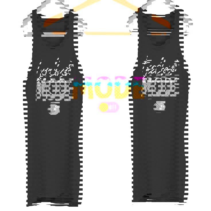 先生モード オフアイスクリーム ハッピー 学校最後の日 夏 タンクトップ