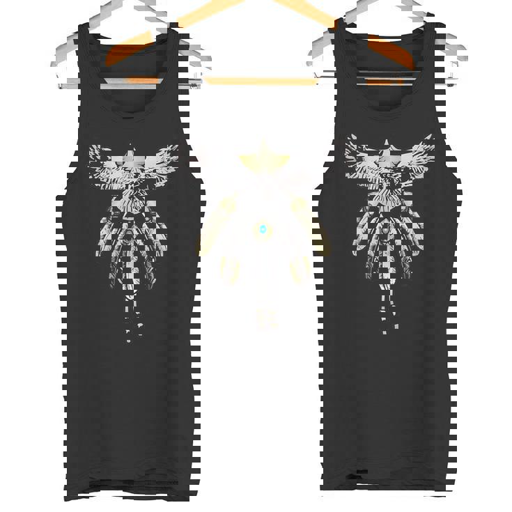 先金イーグル五連フェザー タンクトップ