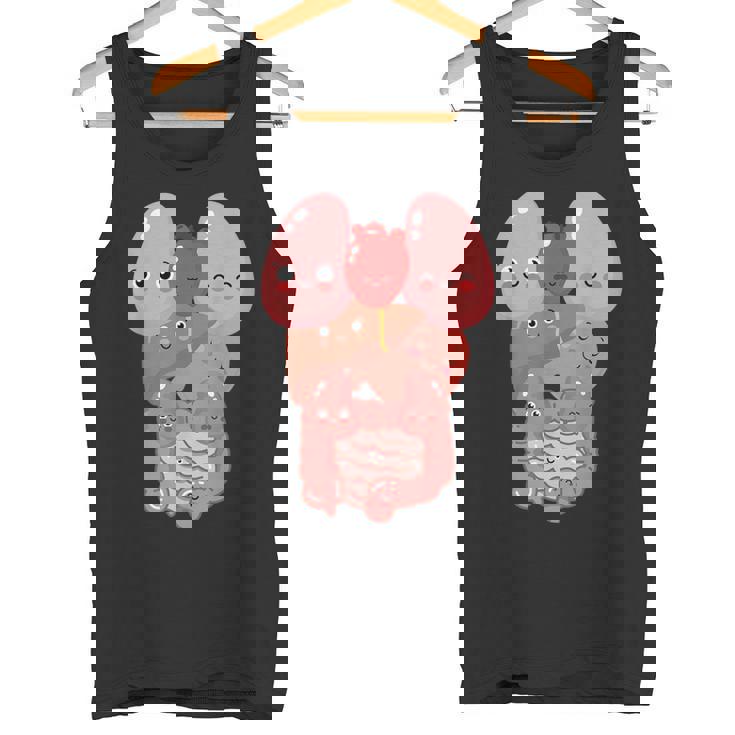 内臓 面白い 人体 解剖学 微笑 タンクトップ