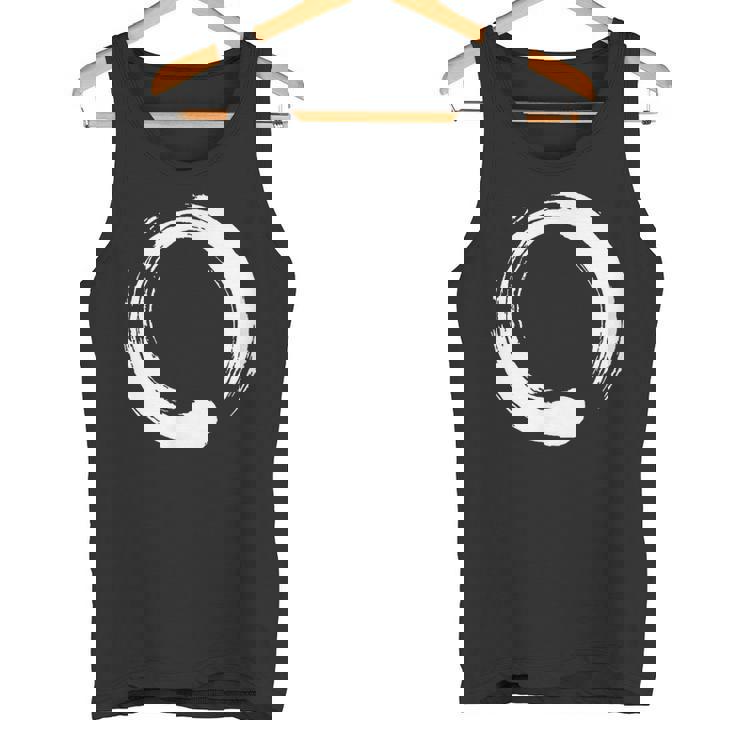 円相、禅、円、シンボル、仏教、仏、瞑想ヨガ タンクトップ