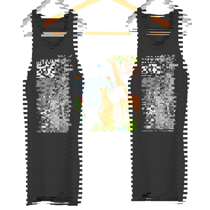 動物園動物 サファリパーティー 動物園サファリ動物園 タンクトップ