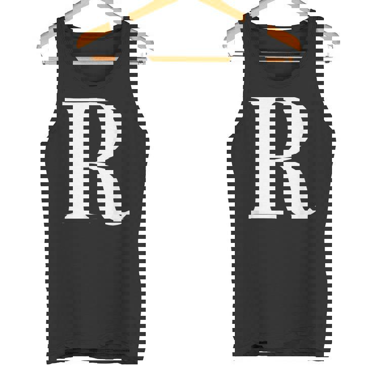 名前入り アルファベット イニシャル文字 R ギフト タンクトップ