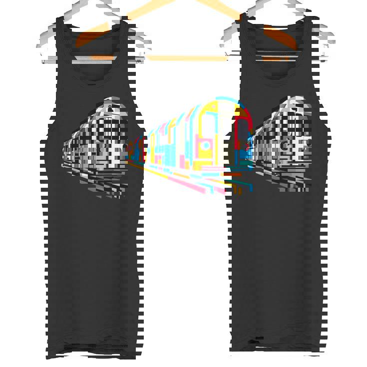 地下鉄 列車 地下鉄 機関車 鉄道愛好家 タンクトップ