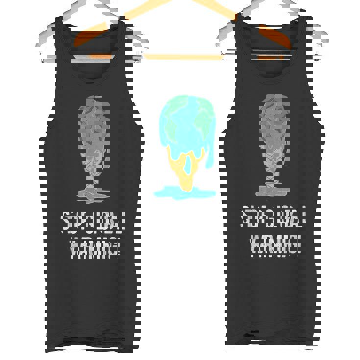 地球温暖化を止める アースデイ 地球 気候保護 地球温暖化 タンクトップ