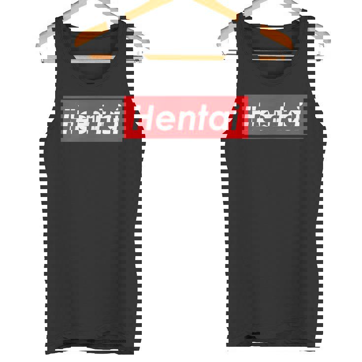 変態レッドボックスロゴ タンクトップ