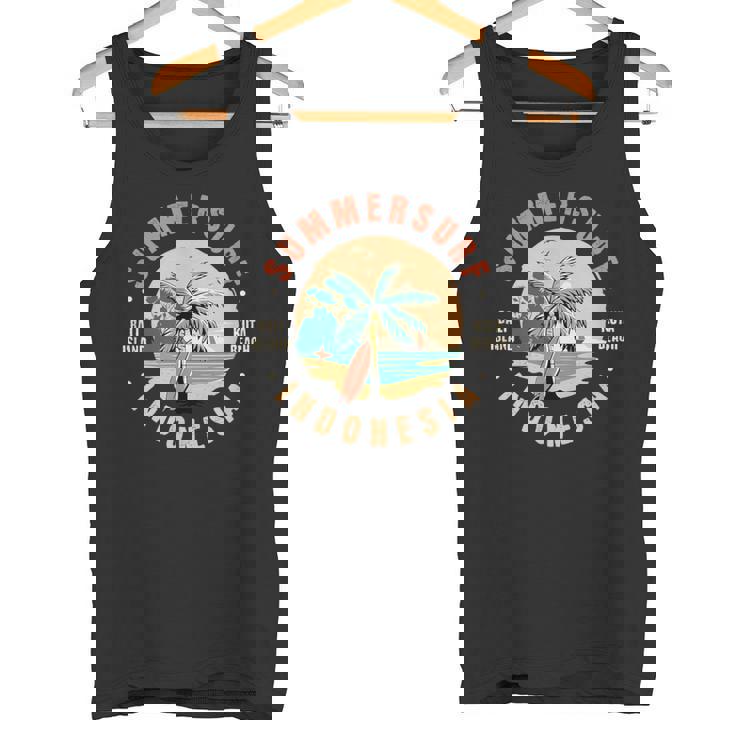 夏のサーフ、バリ島、クタビーチ、インドネシア旅行 タンクトップ