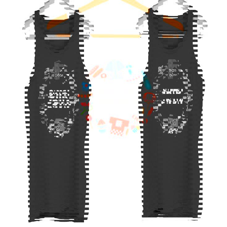 夏まつり かき氷 金魚 うちわ はっぴ りんごあめ 提灯 風鈴 ヨーヨー タンクトップ