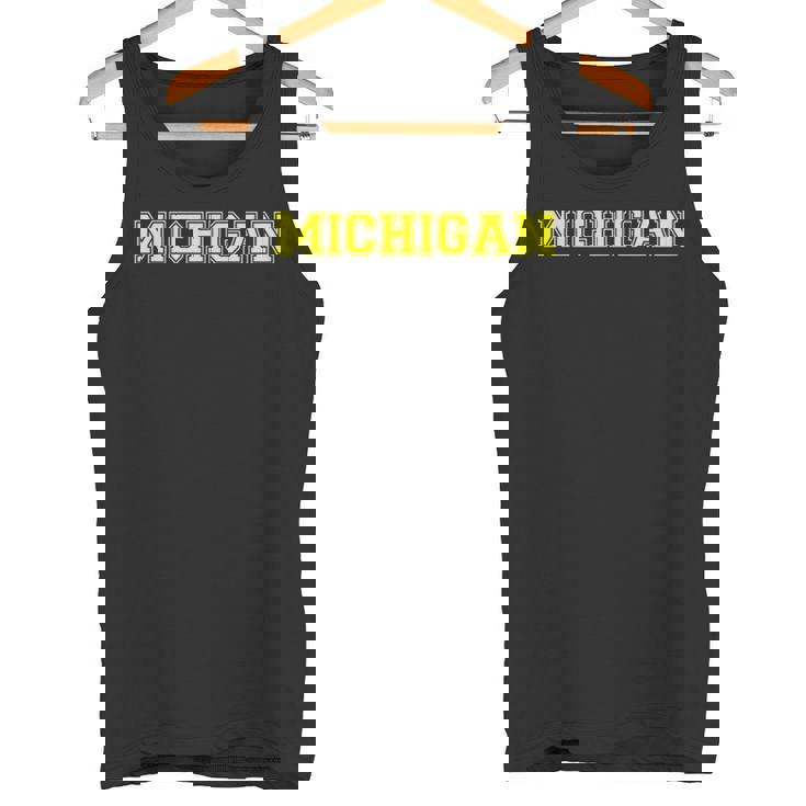 大学スタイル ミシガン スポーツギフト タンクトップ