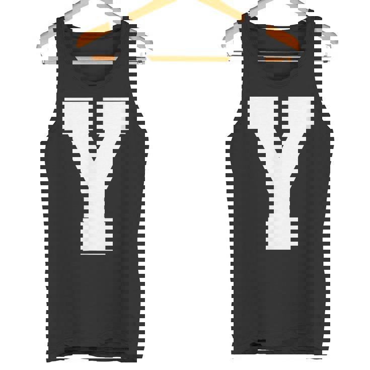 大文字 Y アルファベット モノグラム イニシャル タンクトップ