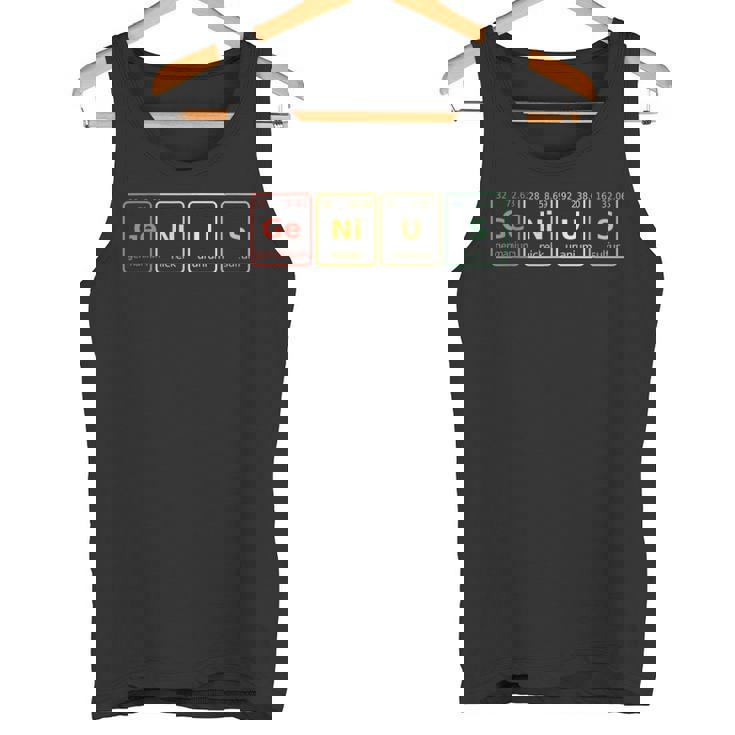 天才科学 ユーモア おもしろい 化学 学生 タンクトップ