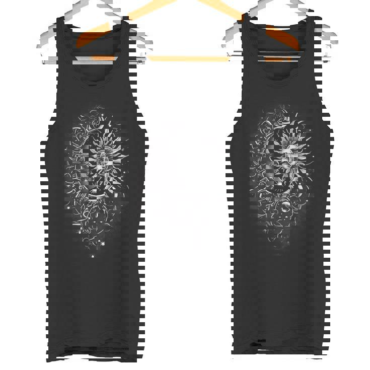 太陽と月 グラフィックtシャツ メンズ レディース ボーイズ ガールズ タンクトップ