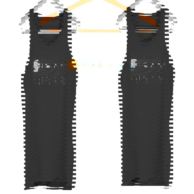 太陽系 宇宙の惑星 宇宙 天文科学 タンクトップ