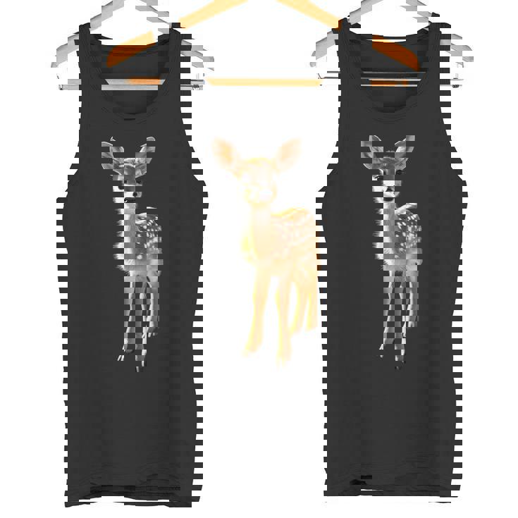 子鹿愛好家のためのロー鹿 ローバック鹿 子鹿 スイート鹿 タンクトップ