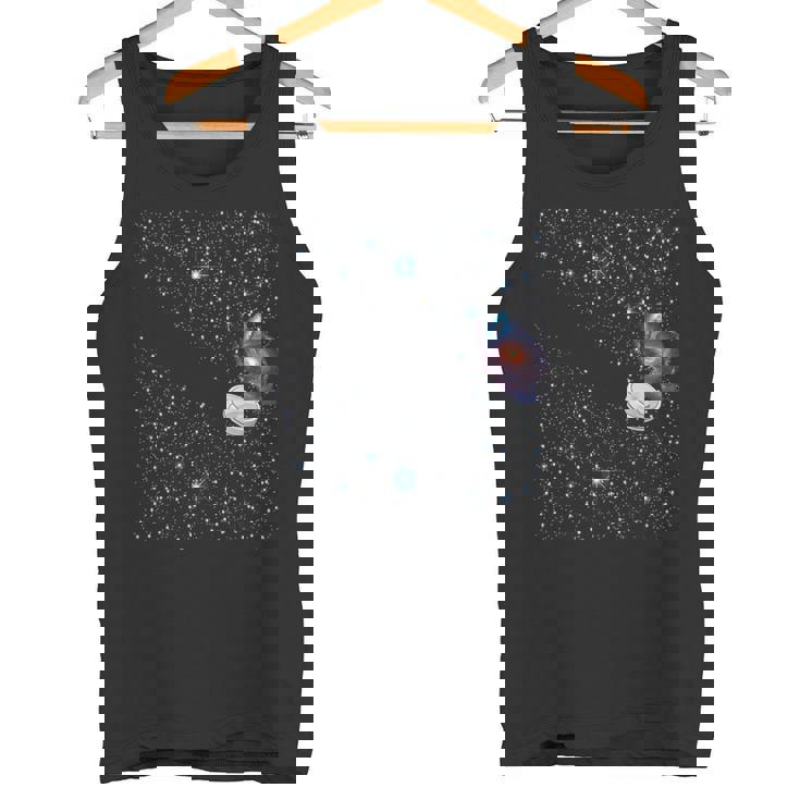 宇宙の星 面白いドレス ロボット掃除機 天の川 タンクトップ