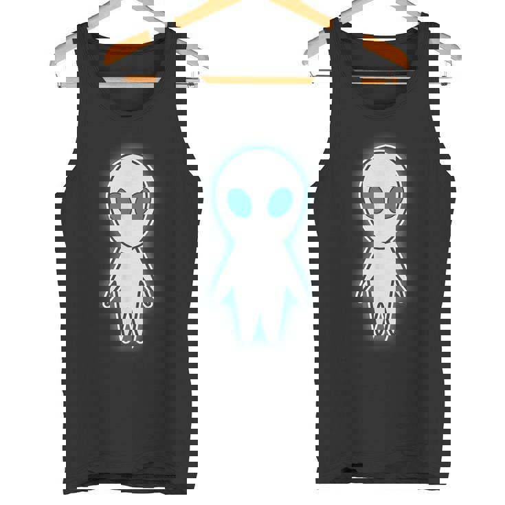 宇宙人 エイリアン『セルフィー』グレイ【ゆるフレンズ】かわいい イラスト 面白い タンクトップ