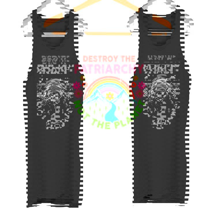 家父長制を破壊するのは地球ではない フェミニストへの贈り物 フェミニズム タンクトップ