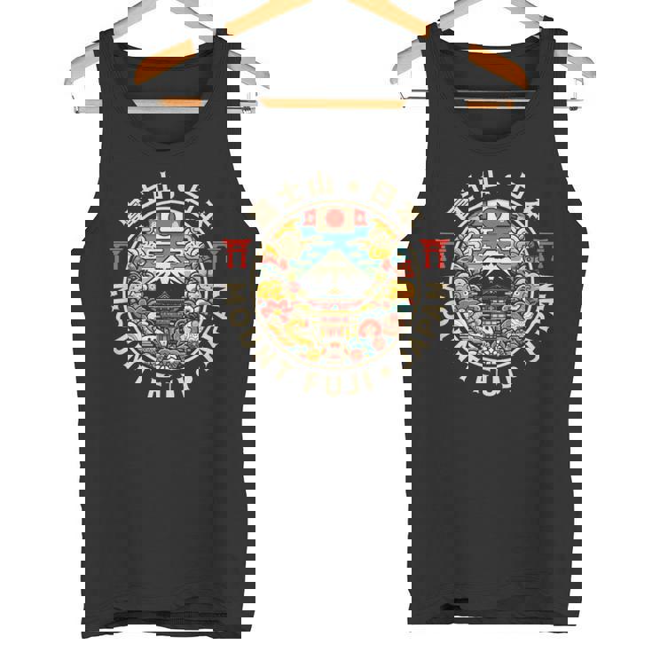 富士山 日本土産 日本の漢字 富士山 お土産 タンクトップ