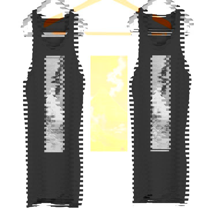 富士山から逃げる煙の龍 葛飾北斎 タンクトップ