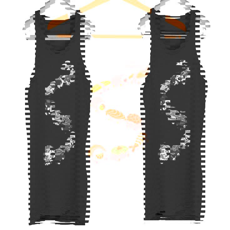 寿司 の 電車 すし いくら サーモン たまご 鉄火巻き タンクトップ