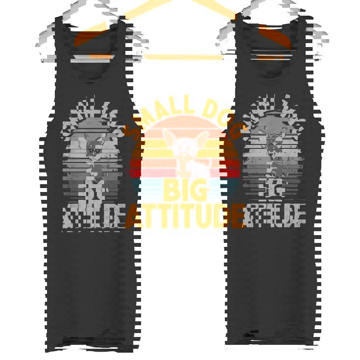 小型犬 大きな態度 レトロ 犬 品種 チワワ タンクトップ