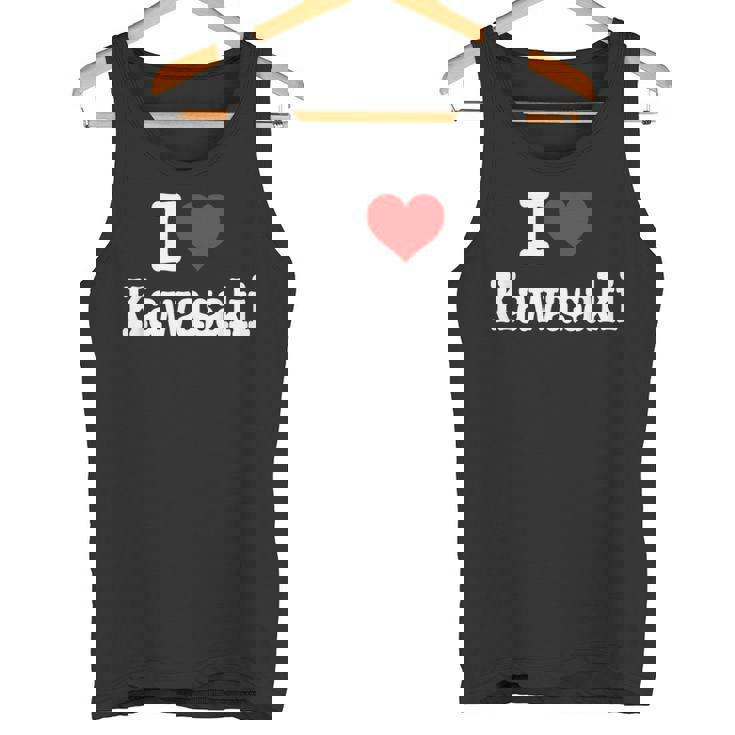 川崎市 I Heart Kawasaki I Love Kawasaki タンクトップ