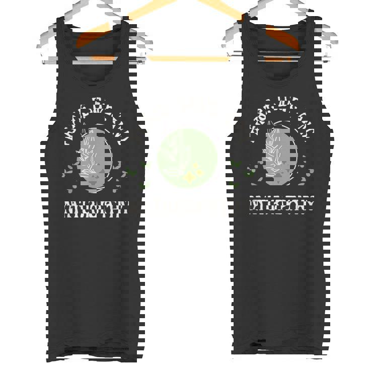 平和 愛と自然療法 ウェルネスとナチュラルヒーリング タンクトップ