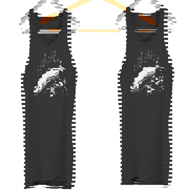 広重作 カツオ魚 おしゃれ 日本美術 タンクトップ