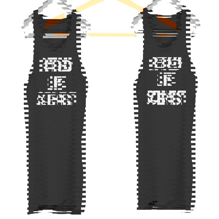 引退した生命科学者 面白い 長袖tシャツ タンクトップ