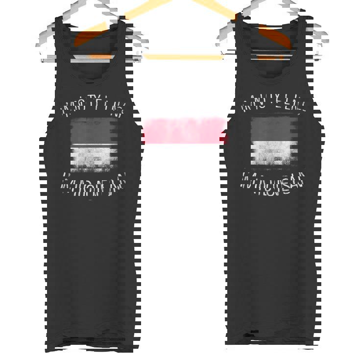 怒鳴ってないよ、私はインドネシア人だ-面白いインドネシアプライド タンクトップ