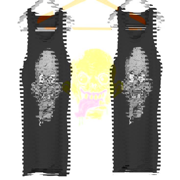 怖いゾンビtシャツハロウィンボーイズキッズフェイスゾンビ タンクトップ