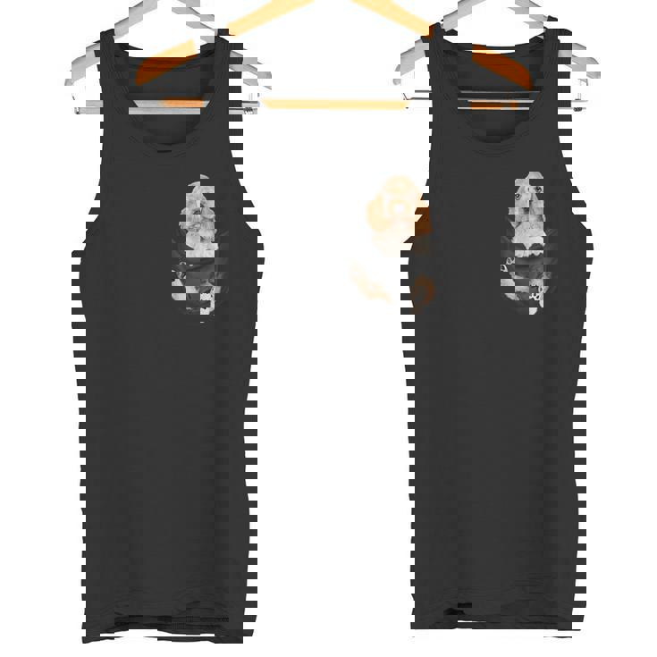 恋人のためのポケットに入った面白いイングリッシュコッカースパニエル タンクトップ