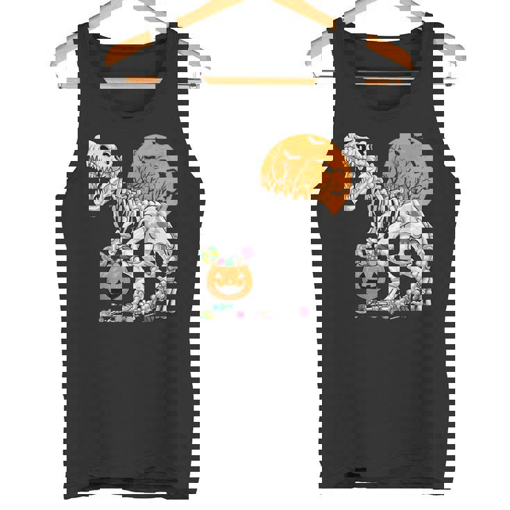 恐竜 T-Rex スケルトン 古代 科医 恐竜 怖い ハロウィン タンクトップ