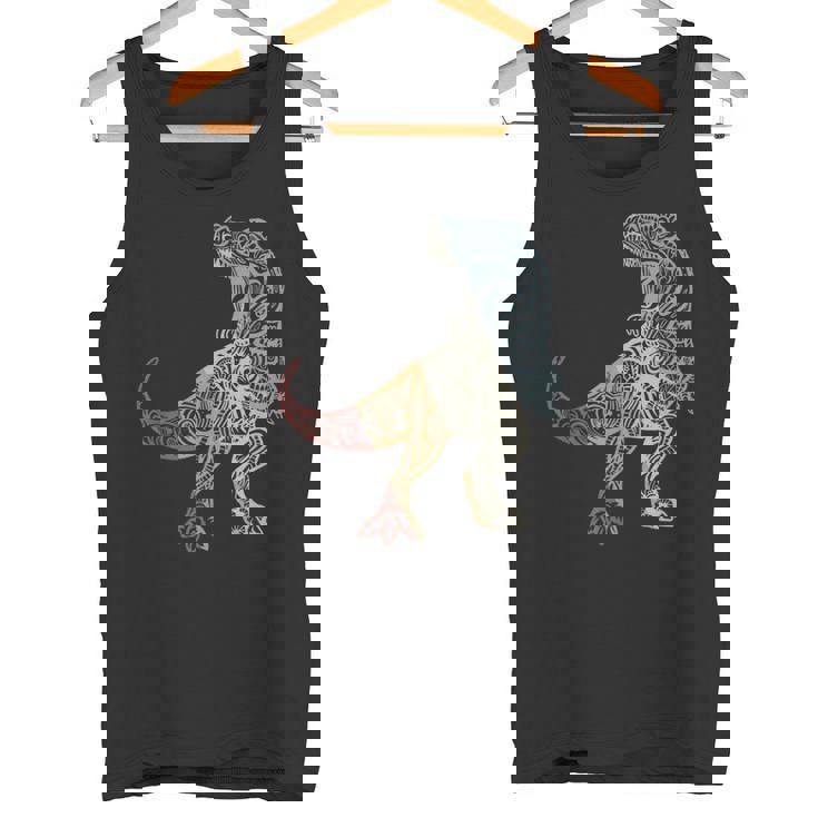 恐竜 レトロスタイル ビンテージ タンクトップ